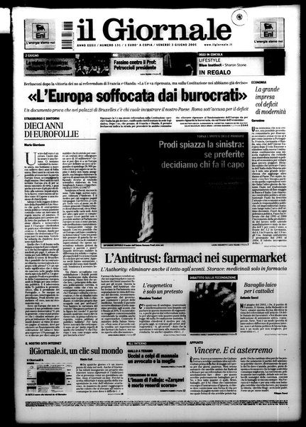 Il giornale : quotidiano del mattino